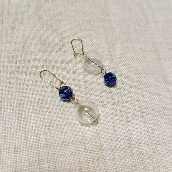 Crystal drop earrings M445 - Picture 2 of 4